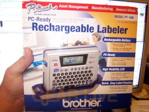 Brother P-touch Printer Labels and Dymo.