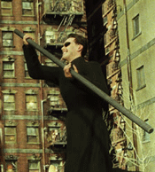 Neo in Matrix Reloaded