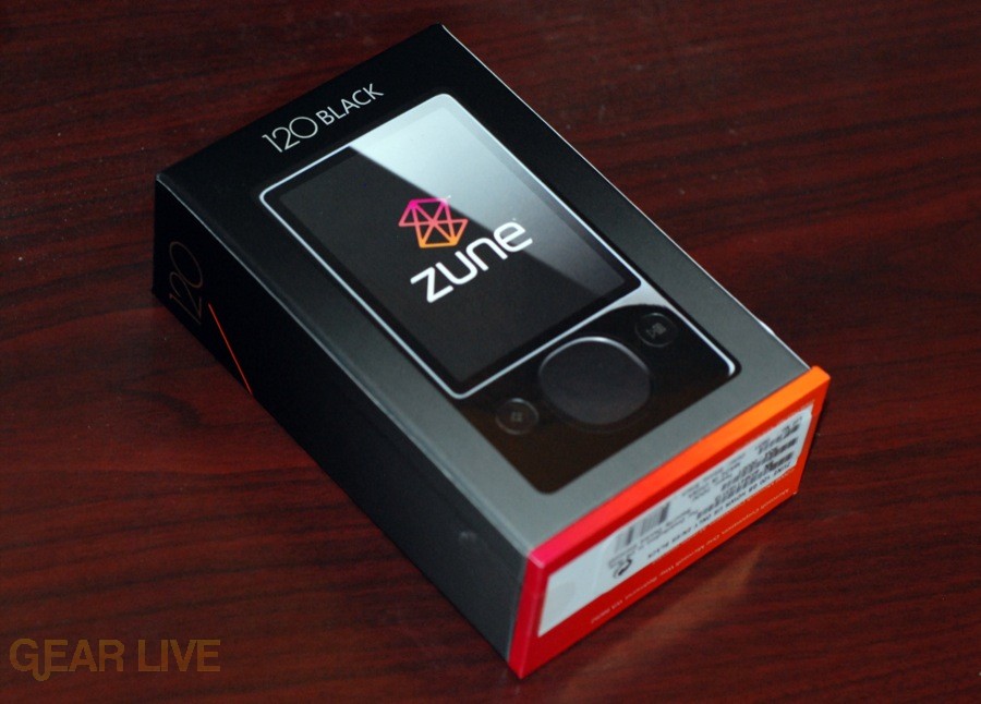Zune 120: Box front