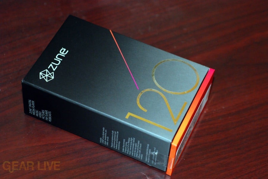 Zune 120: Box back