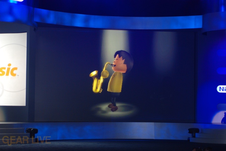 Nintendo E3 08: Wii Music Miyamoto Saxophone