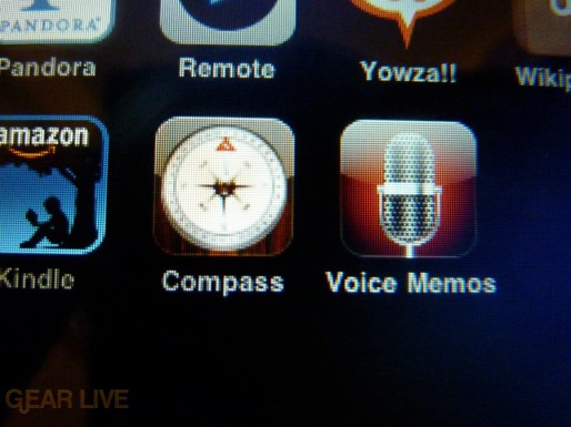 iPhone 3G S Compass and Voice Memos