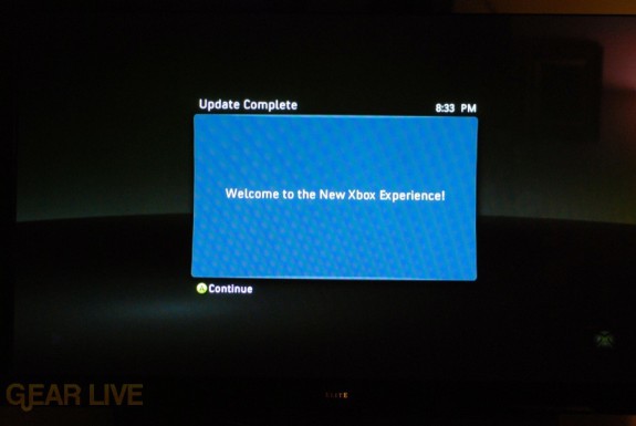 New Xbox Experience: Installed