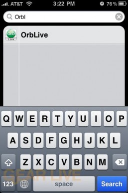 OrbLive for iPhone - Spotlight