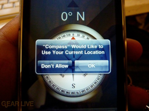 iPhone 3G S Apps: Compass verification