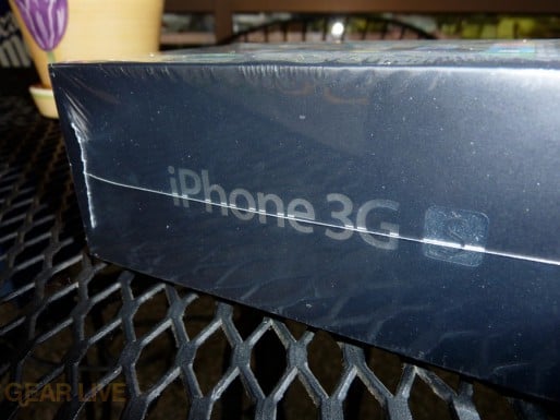 iPhone 3G S logo on box