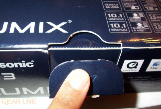 Panasonic Lumix ZS3 box tab