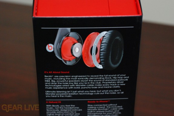 Beats by Dr. Dre box back