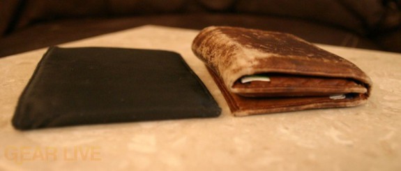 Another Skinny wallet vs. traditional tri-fold