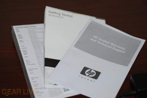 HP Mini-Note instruction manuals