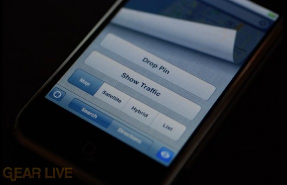 iPhone 1.1.3 Firmware: New Google Maps Options