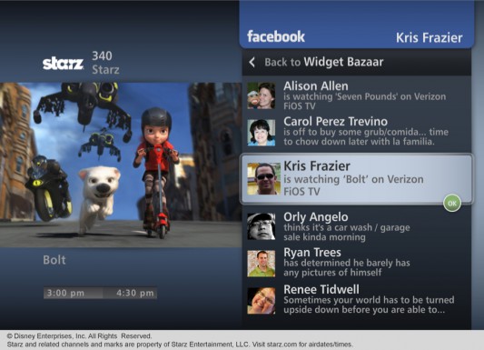Verizon FiOS TV Facebook Status Updates