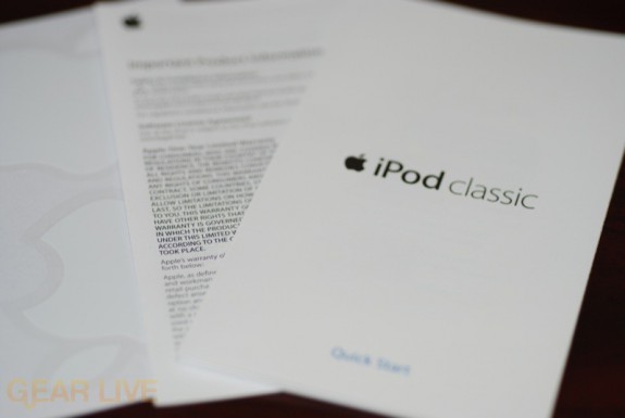 iPod classic Instruction Booklet