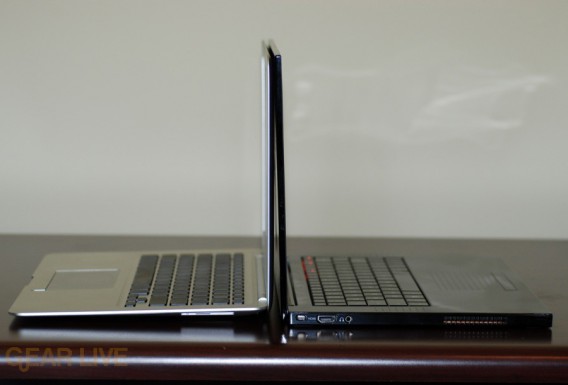 MacBook Air vs. Voodoo Envy 133 back to back
