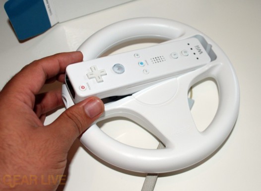 Wii Wheel: Inserting Wiimote