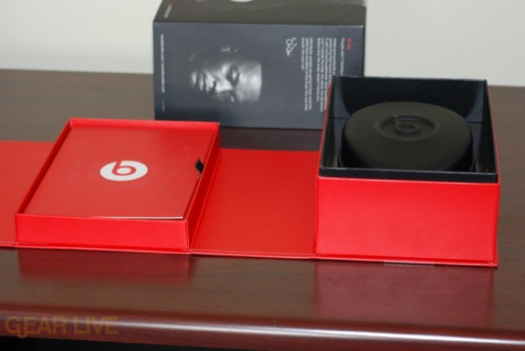 Beats by Dr. Dre red box opened