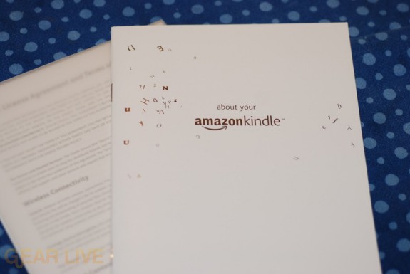 Amazon Kindle instruction manual