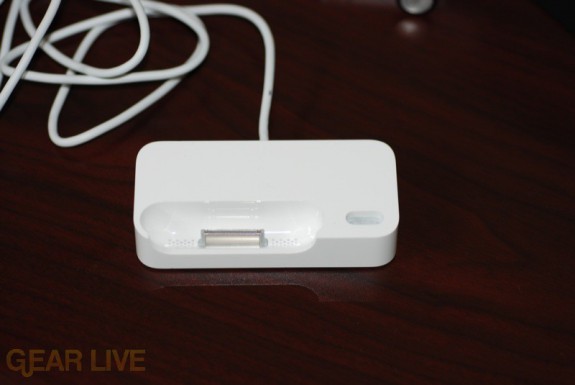 Top view of iPhone Bluetooth Headset dock