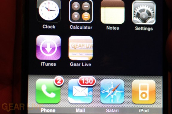 iPhone 1.1.3 Firmware: Bookmark on Home Screen