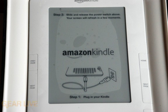 Kindle 2 covered screen