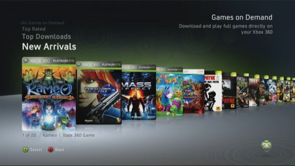 Xbox 360 Games on Demand Channel