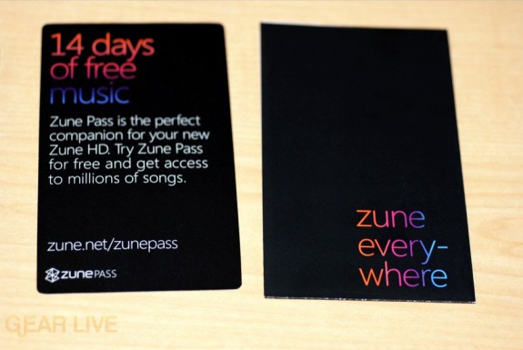 Zune HD promos and instructions