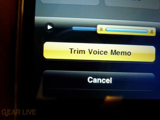 iPhone 3G S Apps: Trim Voice Memo