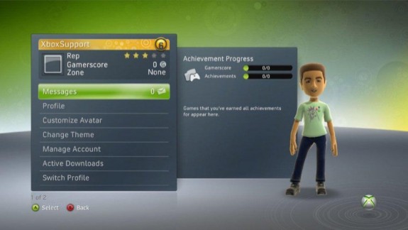 Xbox 360 Gold Member Veteran Status Dashboard