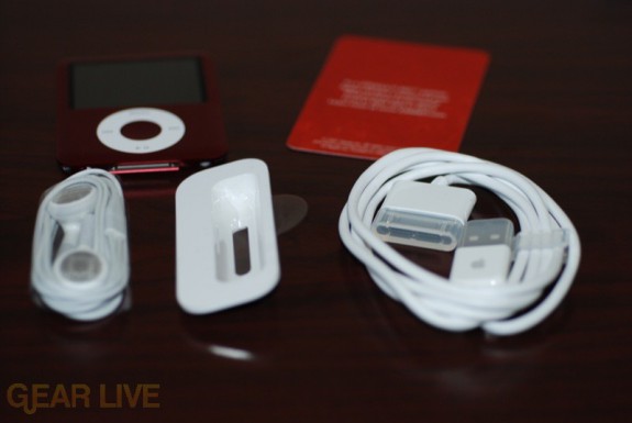 iPod nano bundled accessories