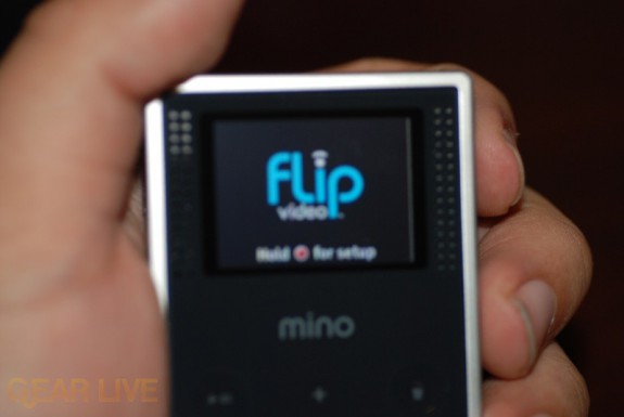 Flip Mino powered on