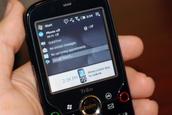 Palm Treo Pro screen