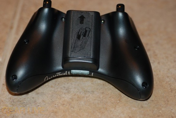 Halo 3 Briefcase: Back of Halo 3 Xbox 360 Controller