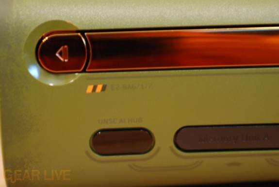 Close-up look at Halo 3 Xbox 360 Disc Tray