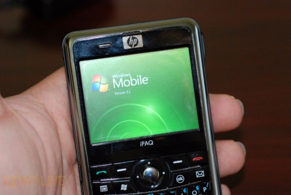 HP iPaq 914 Windows Mobile screen