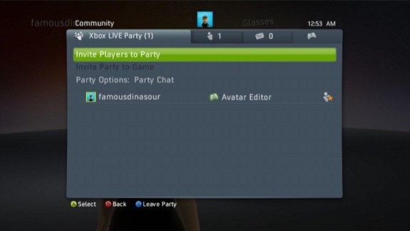 Xbox 360 Party Invite