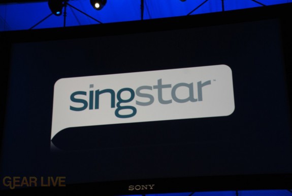 E308 Sony Briefing Singstar logo