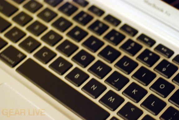 MacBook Air keyboard shot