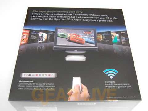 Back of Apple TV Box