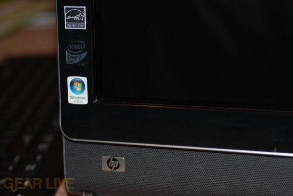 HP TouchSmart PC inside
