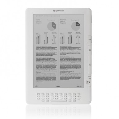 Kindle DX front charts