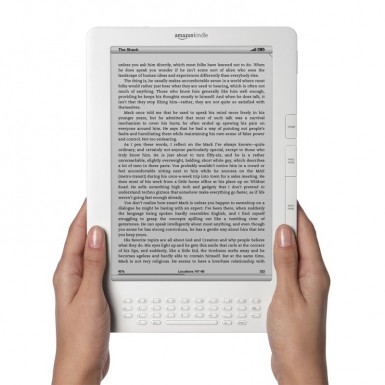 Kindle DX screen text