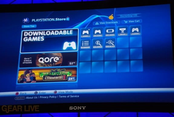 E308 Sony Briefing PSN Store