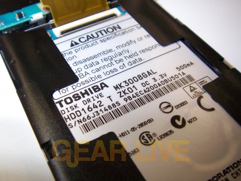 Zune’s Toshiba Hard Drive