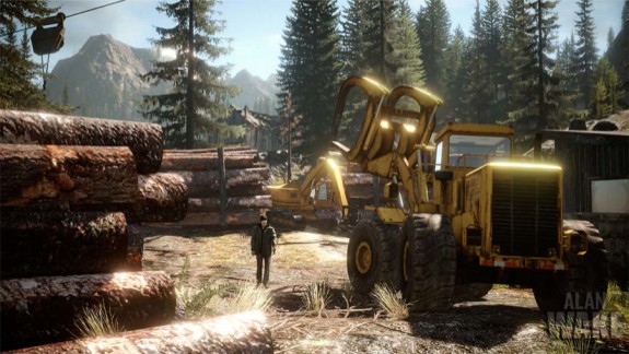 Alan Wake daytime lumberyard