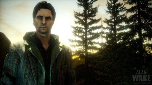 Alan Wake walking in daylight