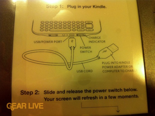 Kindle 3 E-ink display