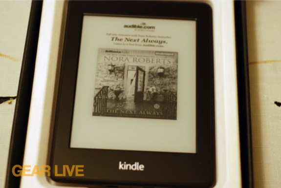 Kindle Paperwhite in the box