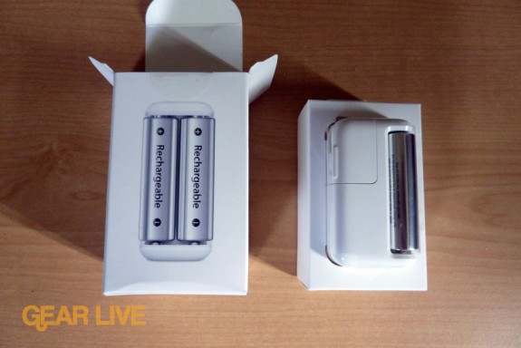 Apple Battery Charger next to box