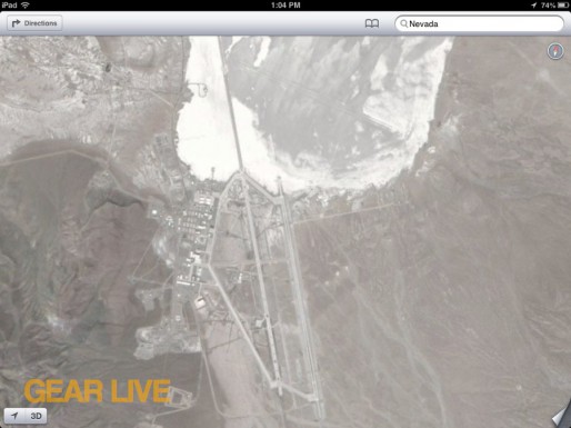 Apple Maps Area 51