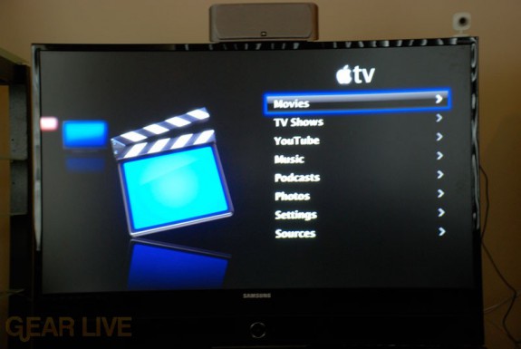 Apple TV YouTube Menu Item